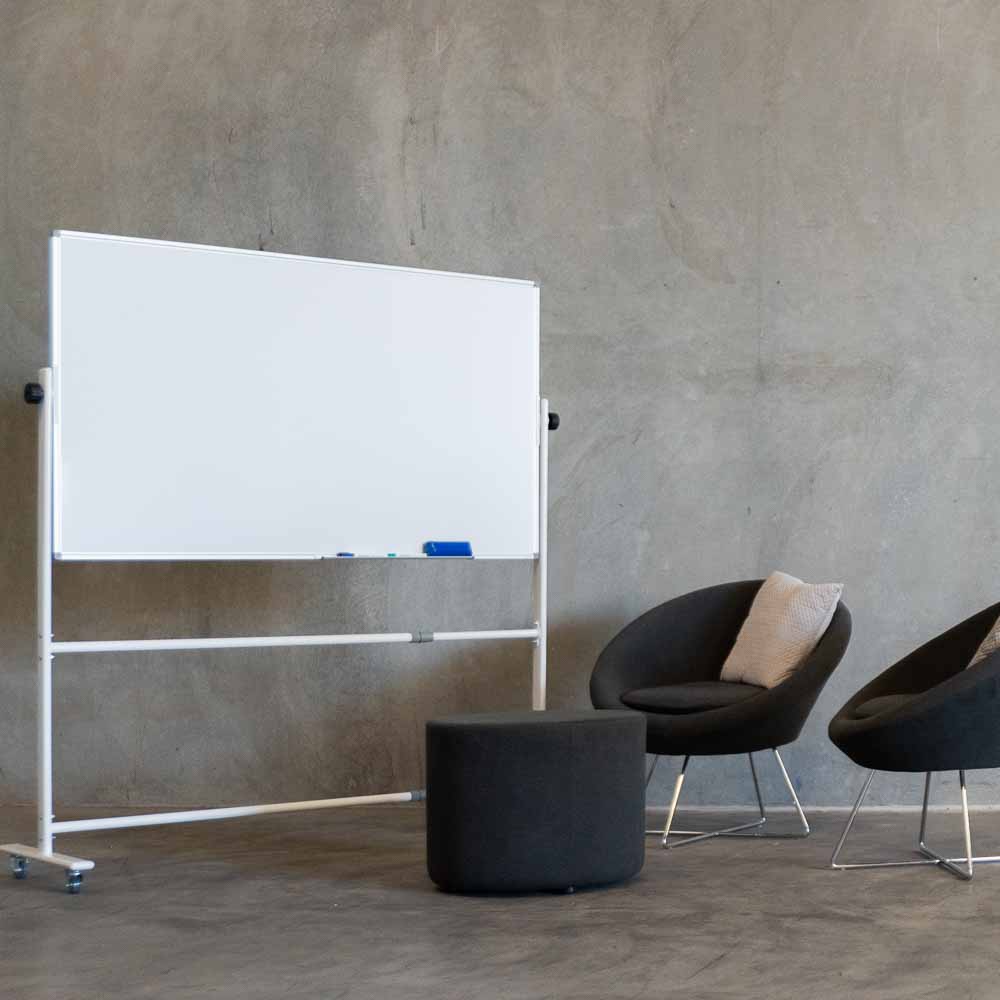 Double Sided Mobile Whiteboard