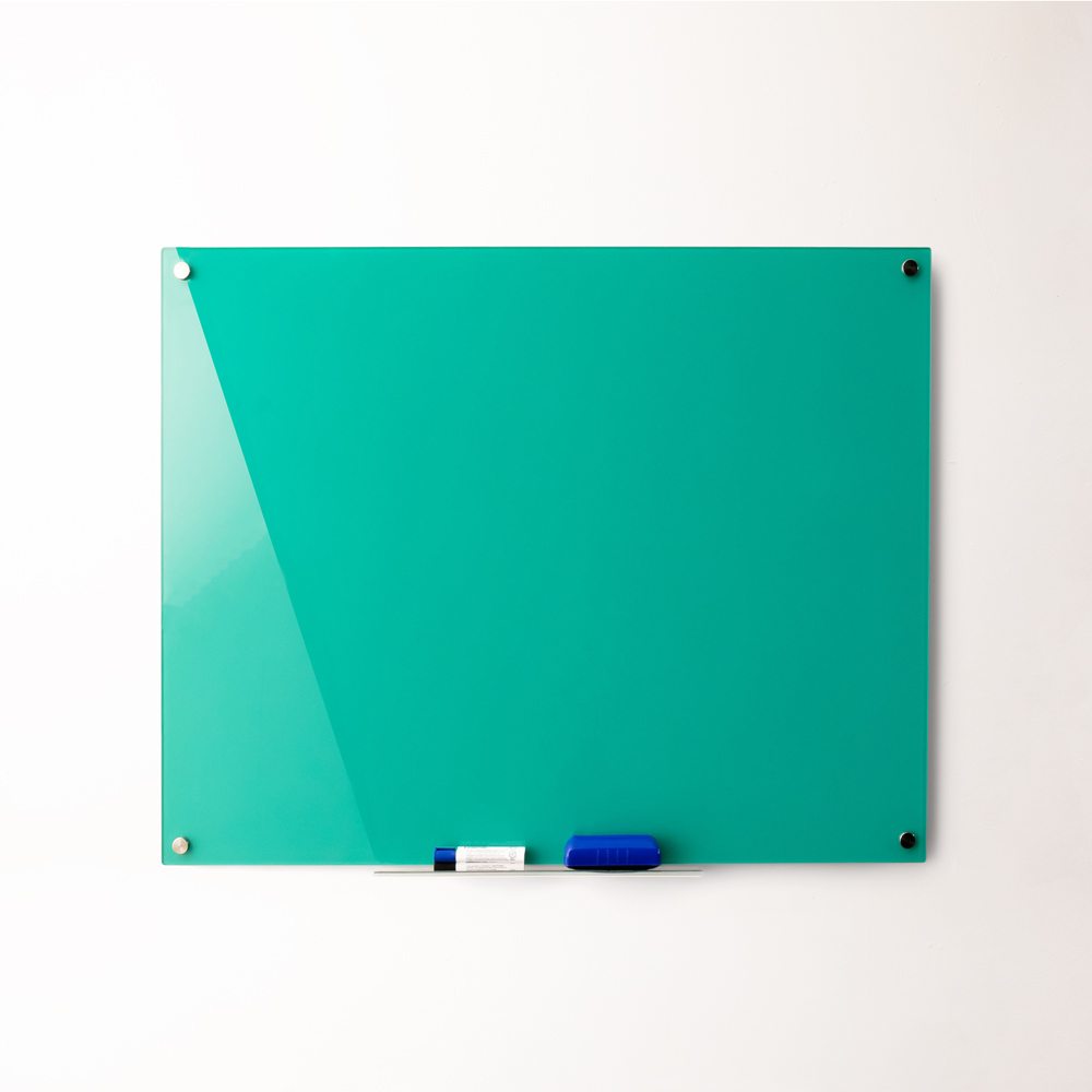 Frameless colour glass whiteboard