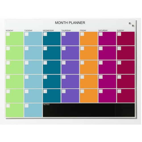 Naga Coloured Monthly Planner 800 x 600