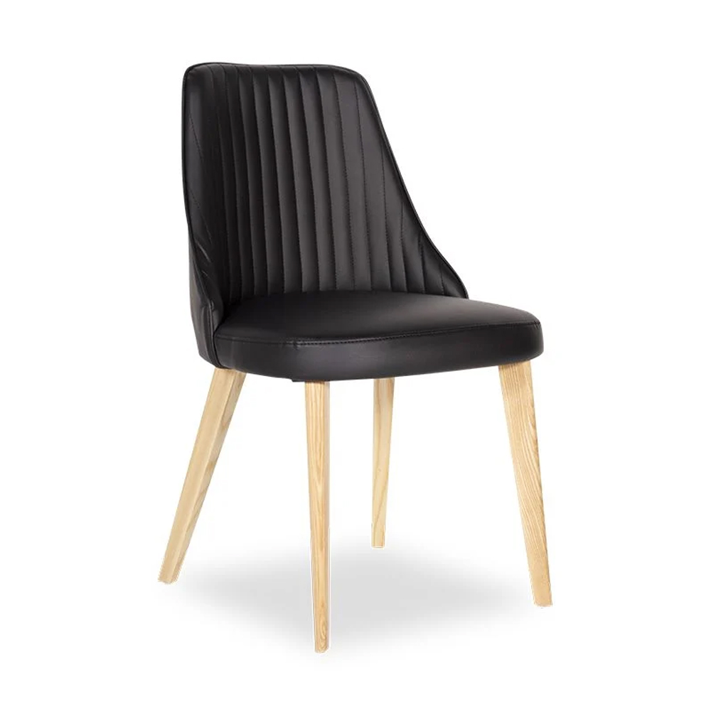 Lisboa Chair Black Leather
