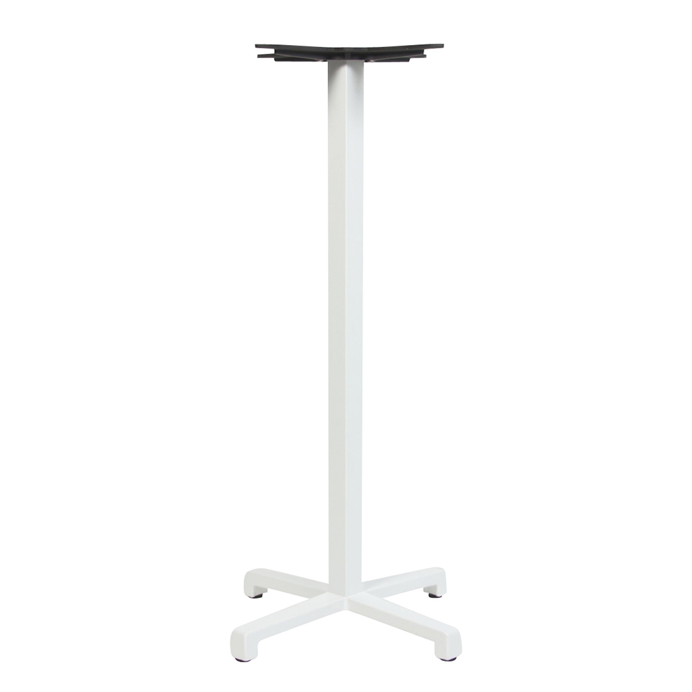 Cross Base Bar Table frame in white