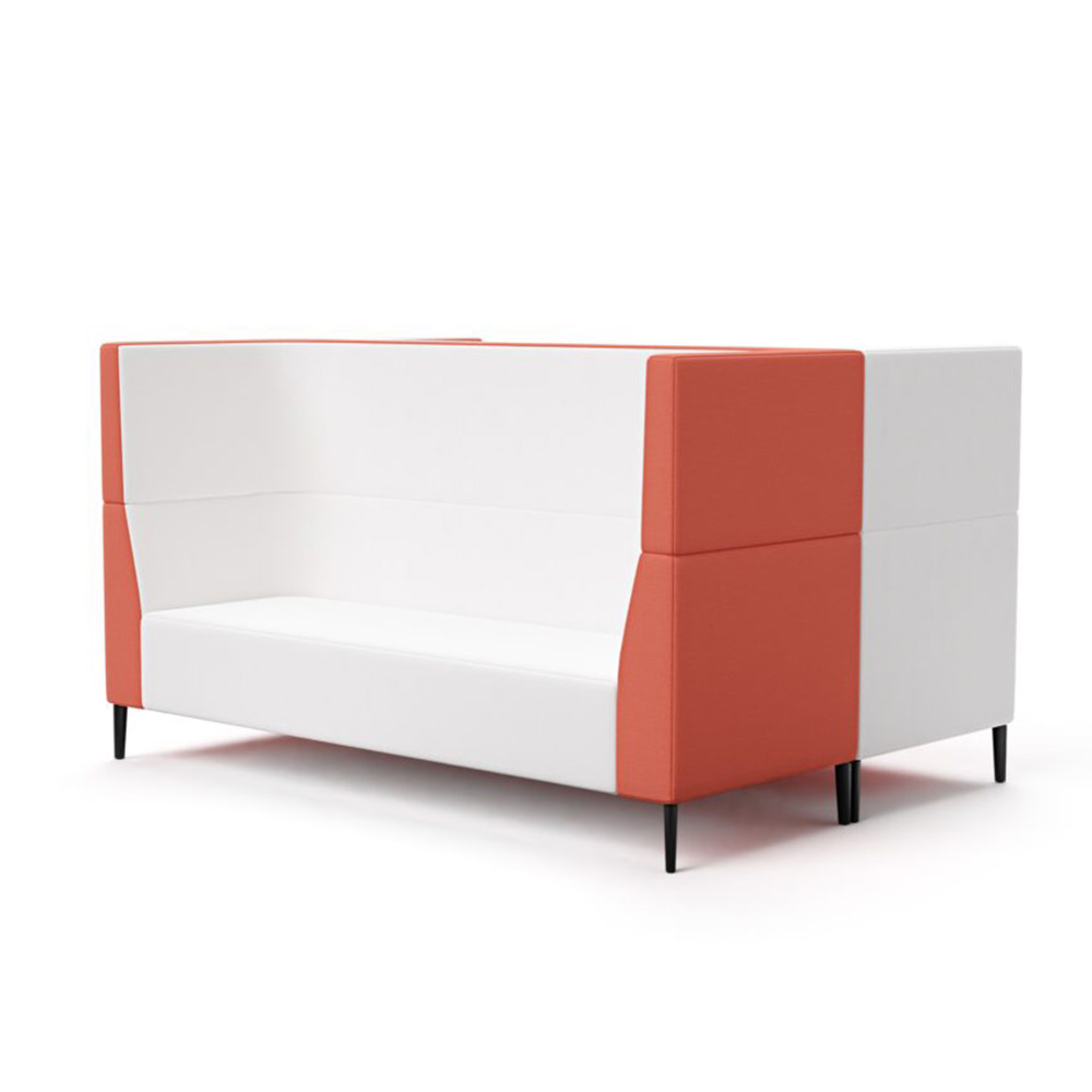 Haven tall modular lounging two lounges back to back in two-tone