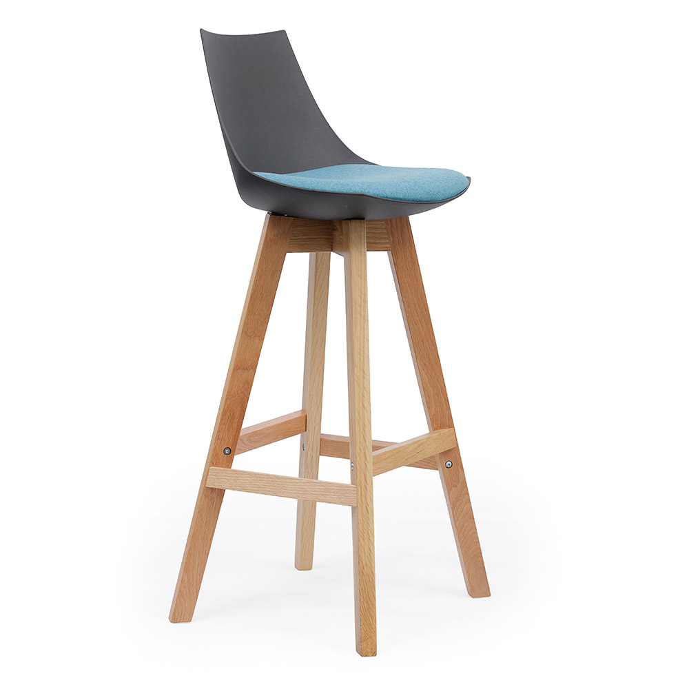 Luna Barstool with Oak Base