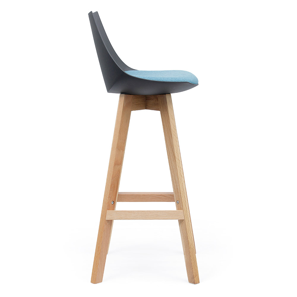 Luna Barstool with Oak Base