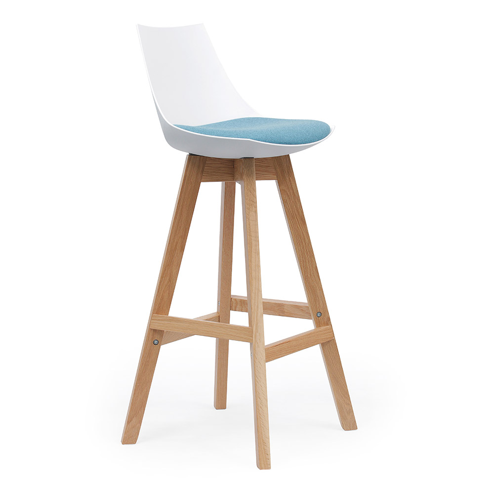 Luna Barstool with Oak Base