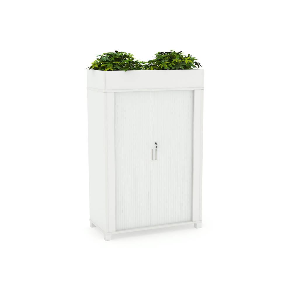 Axis Tambour white with plants