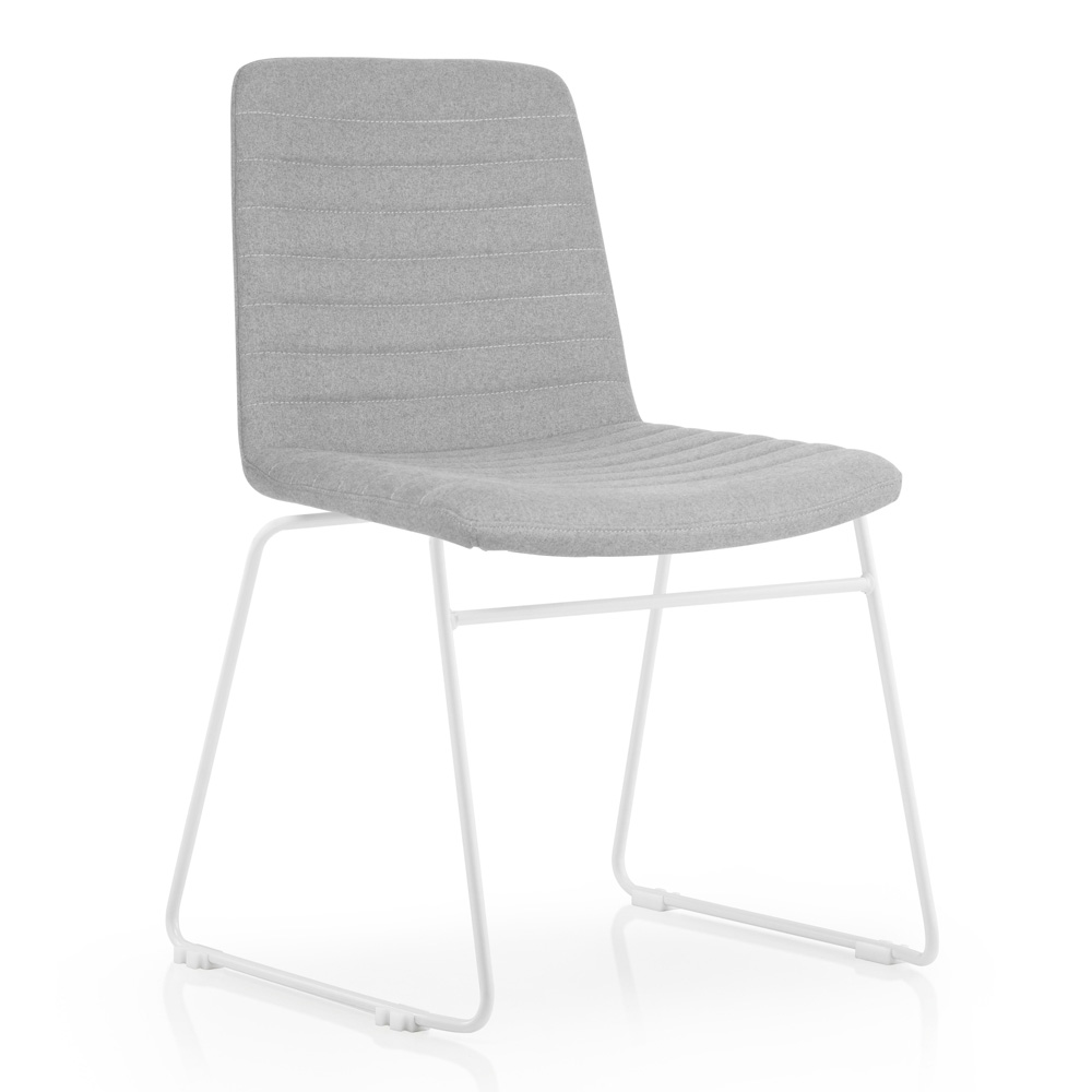 Pixel Sled Chair Grey